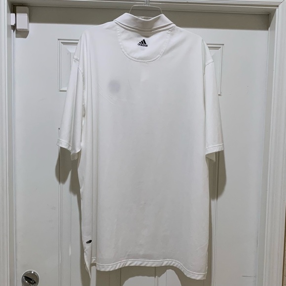 ADIDAS CLIMALITE PERFORMANCE POLO GOLF WHITE XXL - Picture 4 of 11